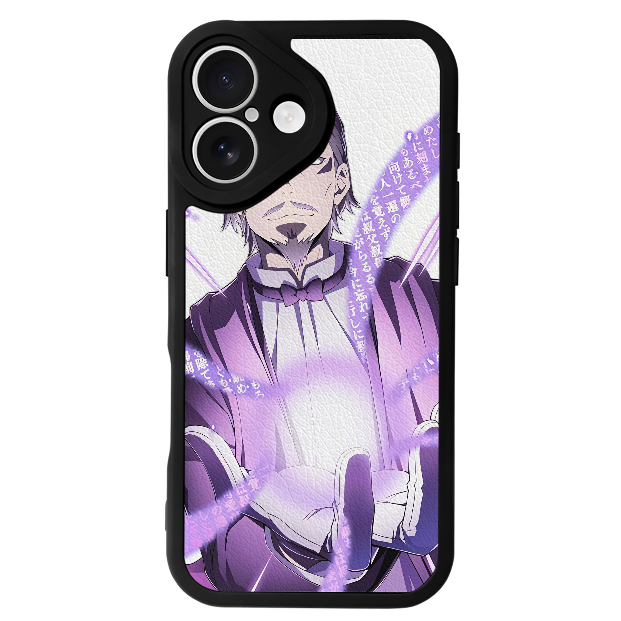 （画像用） 文豪ストレイドッグス Bungo Stray Dogs 【iPhone 16シリーズ対応】シリコンスマホケース（レザー調） 材質：シリコン